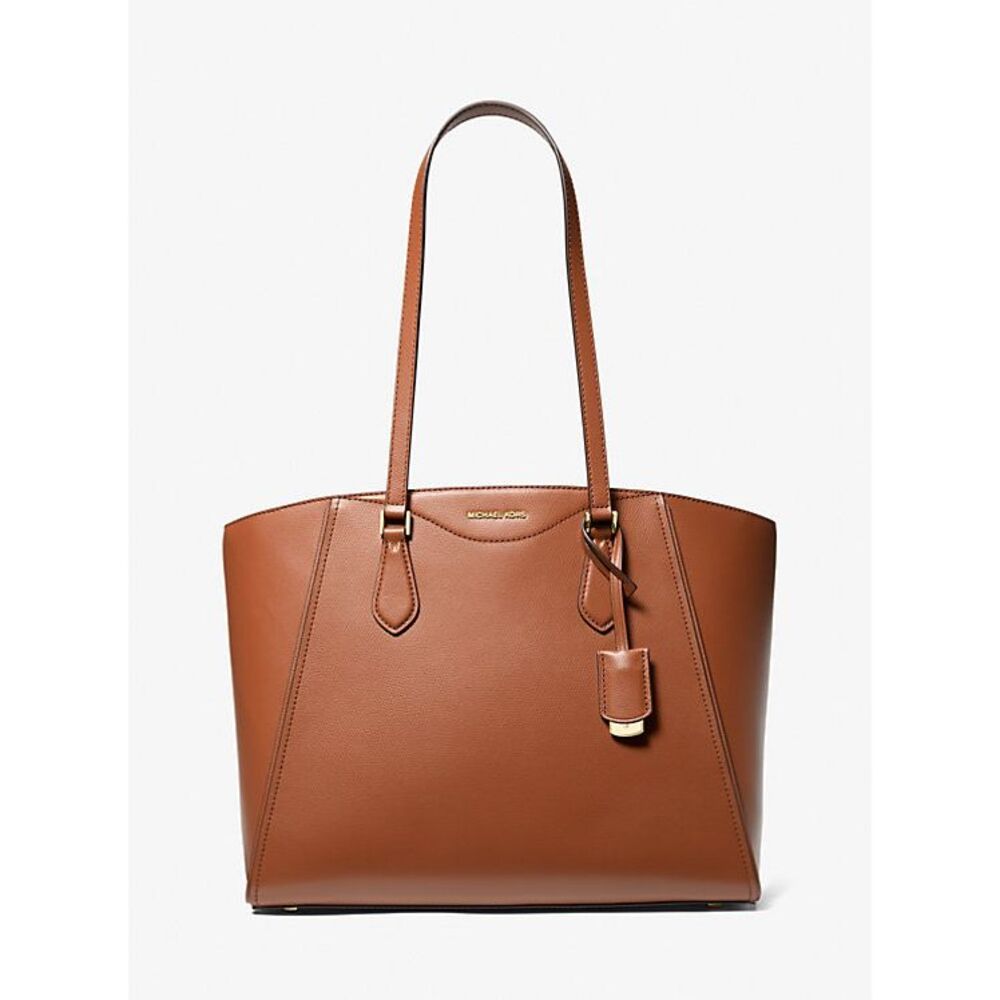 Michael Kors Women's Taryn Leather Tote Bag Luggage